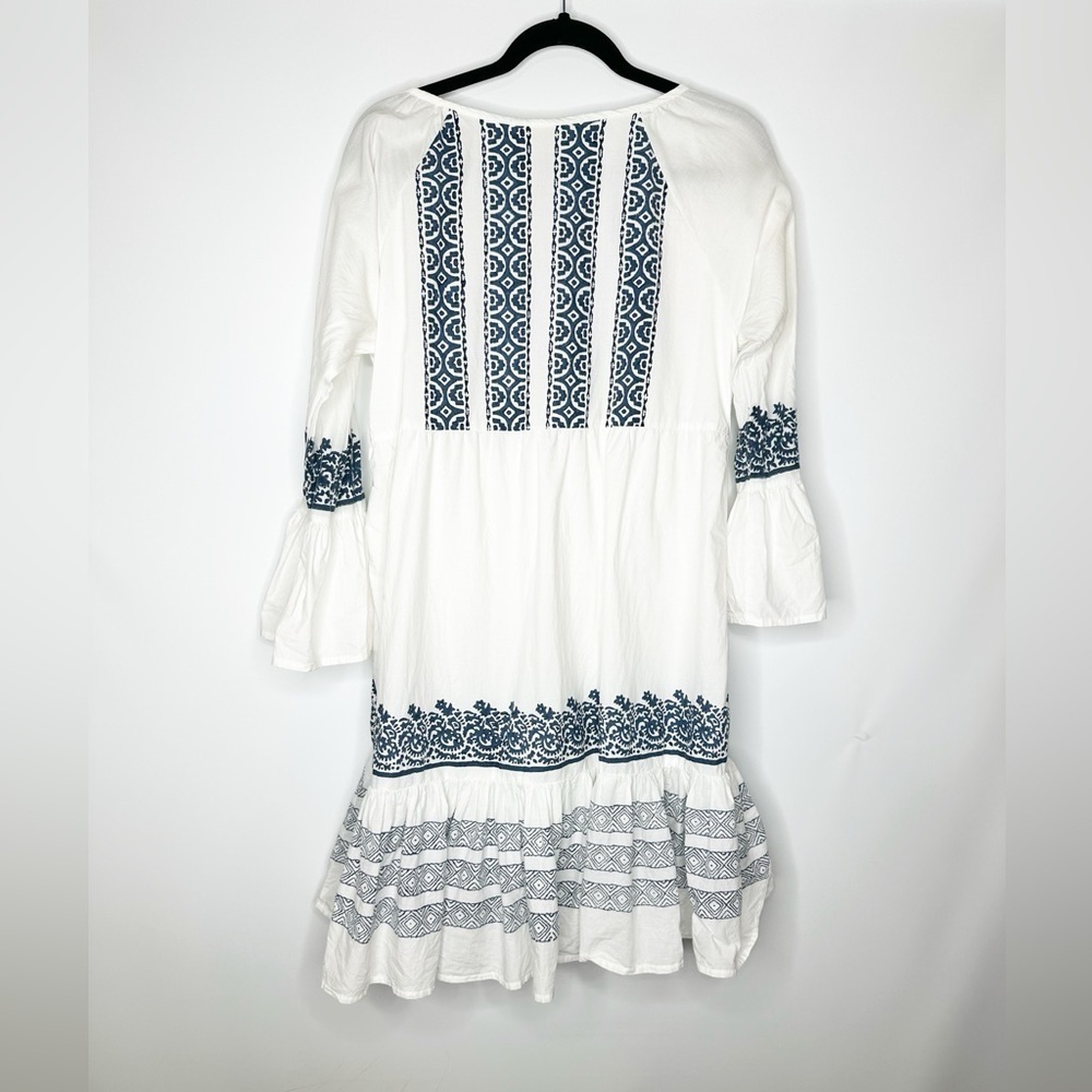Roller Rabbit Mona Border Maricruz Cotton Dress Size Medium - Picture 5 of 5